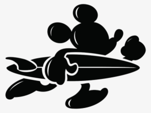 Disney Silhouette Clip Art Clipart Panda Free Clipart - Mickey Mouse Surf