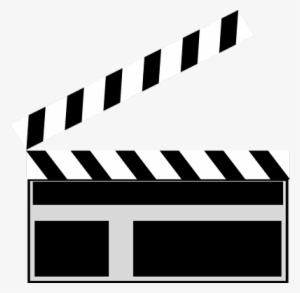 Movie Clipart Transparent - Transparent Clapboard