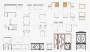 Furniture For Hotels Dwg - Furniture Cad Png