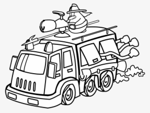 Fire Truck Clipart Outline - Fire Station Clip Art