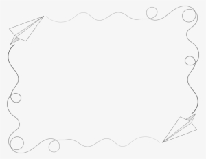 This Free Icons Png Design Of Paper Airplane Border