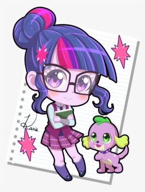 Graphic Transparent Stock Frames Illustrations Hd Twilight - Chibi Mlp Equestria Girls Twilight Sparkle