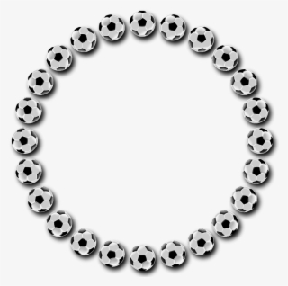 Soccer Ball Frame With Drop Shadow - Bracelet