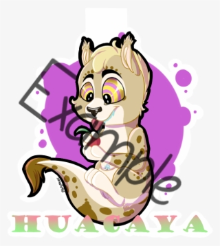 Huacaya Hypno Food Badge - Cartoon