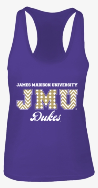 James Madison University Jmu Dukes Patterned Letters - Active Tank