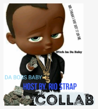 Da Boss Baby Rio Strap Front Cover - African American Boss Baby