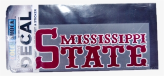 Mississippi State Jersey Baseball Lettering Decal - Carmine