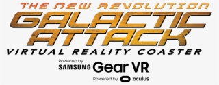 Logo Galactic Attack Orig Six Flags - New Revolution Galactic Attack Virtual Reality Coaster