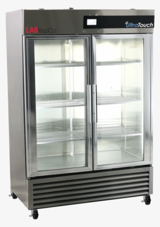 Glass Door Stainless Steel Refrigerator - Refrigerator