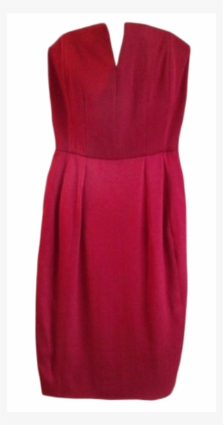 Corset Dress Yves Saint Laurent Red, Burgundy - Cocktail Dress