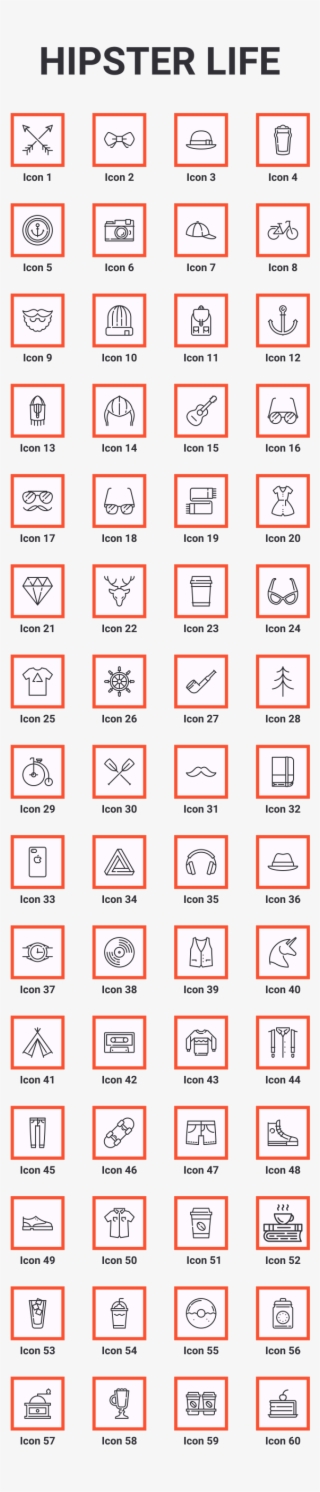 Hipster Life Animated Icons And Elements After Effects - Graphics