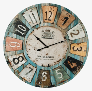 You Are Here - Rustic Wall Clock