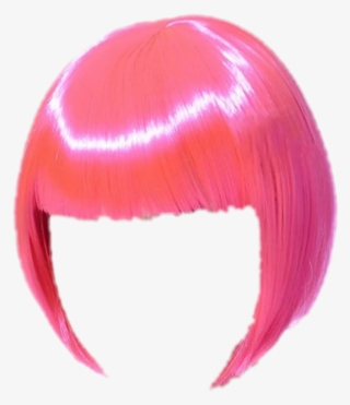 Hair Wig Wigs Haircut Hairstyle Hairdo Pink Hair Bob - Lace Wig