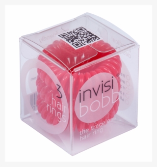 Invisi Bobble Raspberry Red Hair Ring - Box
