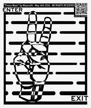 This Free Icons Png Design Of Peace Maze