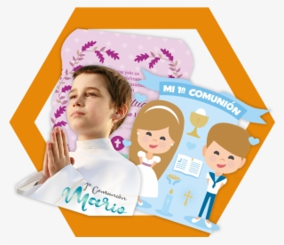 Impresión De Invitaciones De Primera Comunión Con Forma - Girl