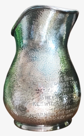 Vintage 1927 Silver Plated Horse Show Trophy Pitcher - Vase