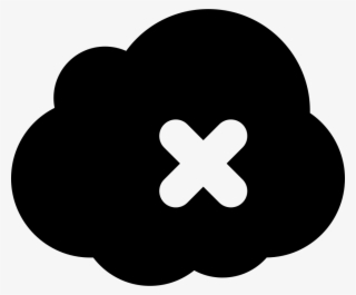 Cloud Black Shape With A Cross Comments