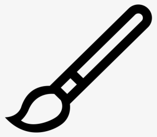 Png File Svg - Outline Of A Paint Brush