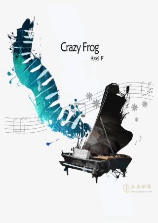 Crazy Frog钢琴谱第1页 - Free Piano Concert Poster Background