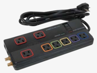 Image For Techni Contact 8 Outlet Surge Protector - Serial Cable