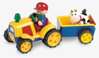 First Friends Tractor Trailer Set - Baby Toys Png Hd
