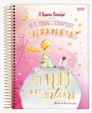 Caderno Universitário O Pequeno Príncipe Rosa 10 Matérias