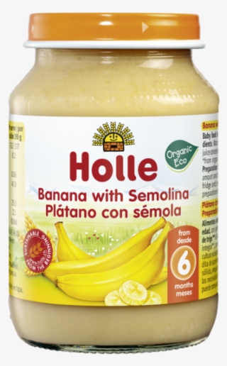 Banana With Semolina - Holle Apple And Plum
