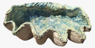 Bénitier Shell Vessel In Blue - Animal Figure