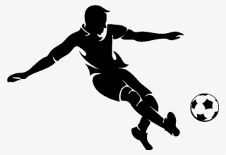 Sticker Footballeur En Action Ambiance Sticker Si 0433 - Football Player Illustrations