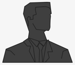 Silhouette Man Front Darkgrey - Illustration