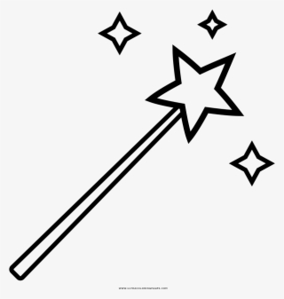 Wand Coloring Page - Varita Magica Para Pintar