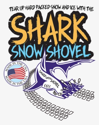 Shark Snow Shovel Logo - Poster
