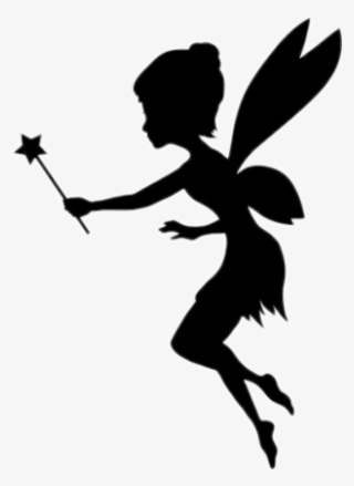 Report Abuse - Black And White Fairy Logo
