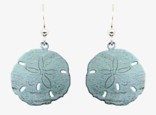 Sand Dollar Aqua - Earrings