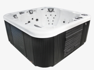 Hot Tub 10 Person Hot Tub Black Square Hot Tub Hi-res - Coast Spa Radiance Curve