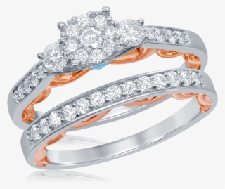 Disney Enchanted Cinderella White And Rose Gold - Ring