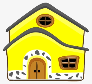 Yellow House Clip Art At Clker - Yellow House Clipart
