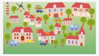 Village Cartoon House Child Art - Village Clipart In Hd