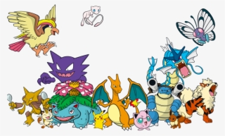 Some Of The Original 151 Pokemon - Cartoon