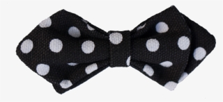 B&w Polka Dot Bow Tie - Polka Dot