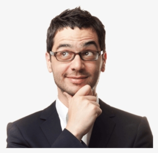 Free Png Download Man Glasses Thinking Png Images Background - Man Thinking Png