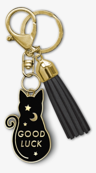 Good Luck Cat Enamel Keychain - Love Key Chains Png