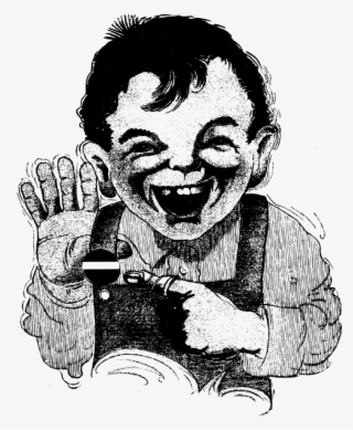 This Png File Is About Pointing , Grin , Badge , Smile - Sketch