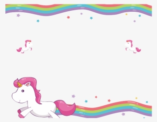 Decorative Border Clipart Invitation - Marco De Unicornio Png