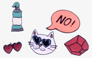 Funny Cat Heart No Brooch Set - Diy Значки Тамблер Кактус