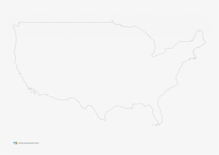 Us Map Netwallcraft Com United States Mainland - Drawing