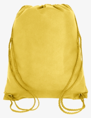 Budget Drawstring Bag Small Size Yellow - Black Drawstring Bag