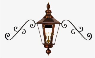 Eslava Street With Double Scroll Mustache Bracket - Gas Lantern Mustache Bracket