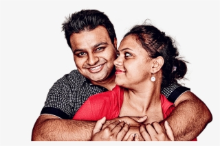 Happy Couple Hugging - Love